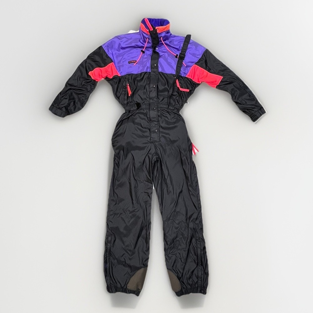 Vintage Columbia Womens XL Snow Ski Suit One Piece Snowboard Bib Retro 80s